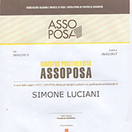 Simone Luciani Qualifica professionale Maestro Piastrellista ASSOPOSA